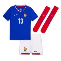 Frankreich Kante #13 Fußballbekleidung Heimtrikot Kinder EM 2024 Kurzarm (+ kurze hosen)